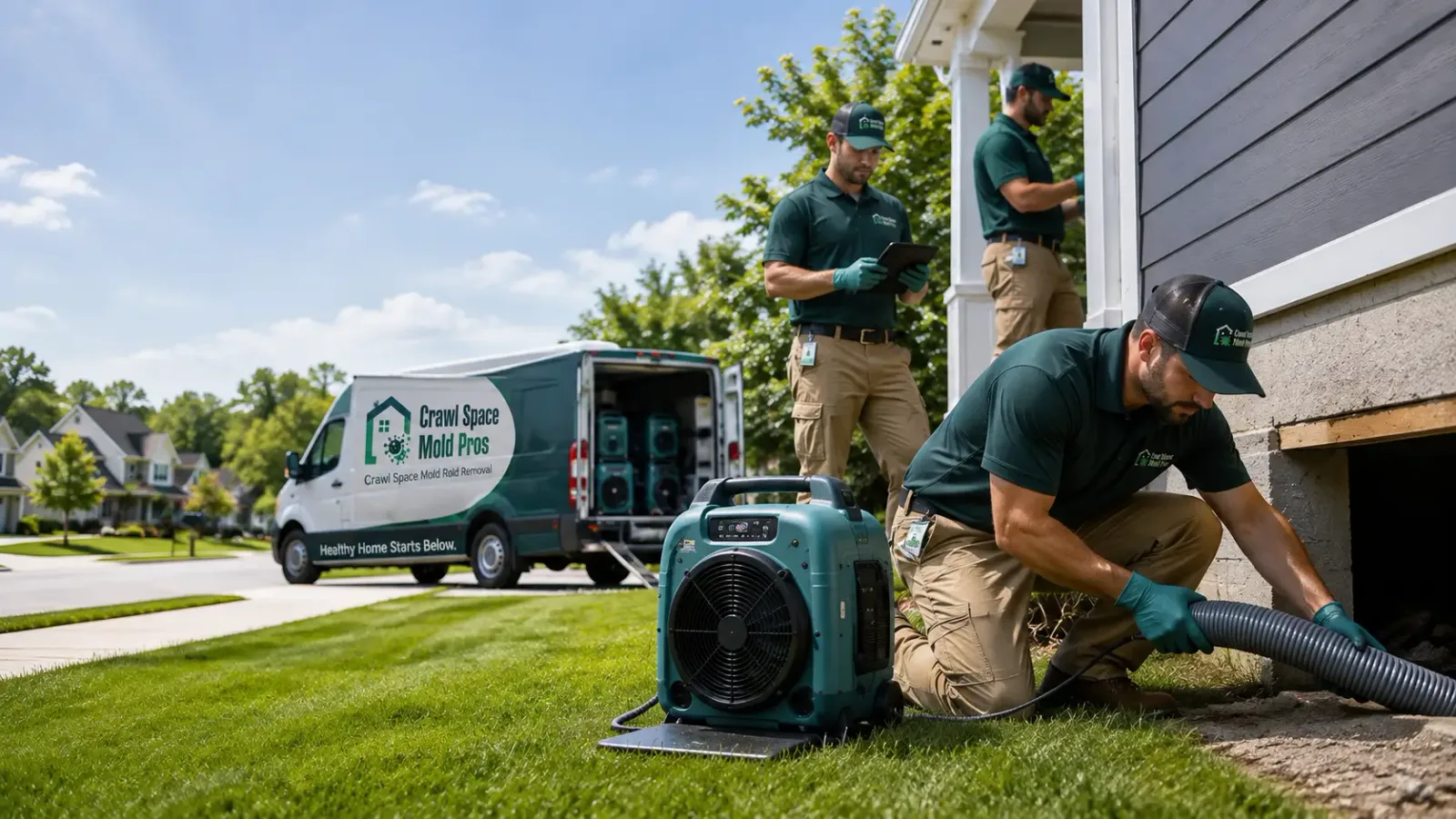 Crawl Space Mold Removal in Perronville, MI
